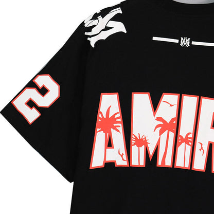 AMIRI 22 Football cotton T-Shirt