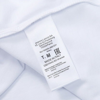 LANVIN Letter Embroidery T-Shirt