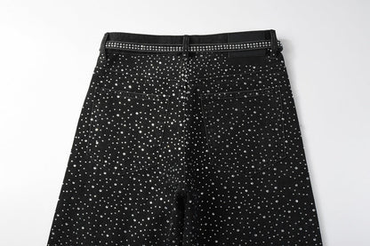 Purple Brand Crystal Diamond Jeans #9128