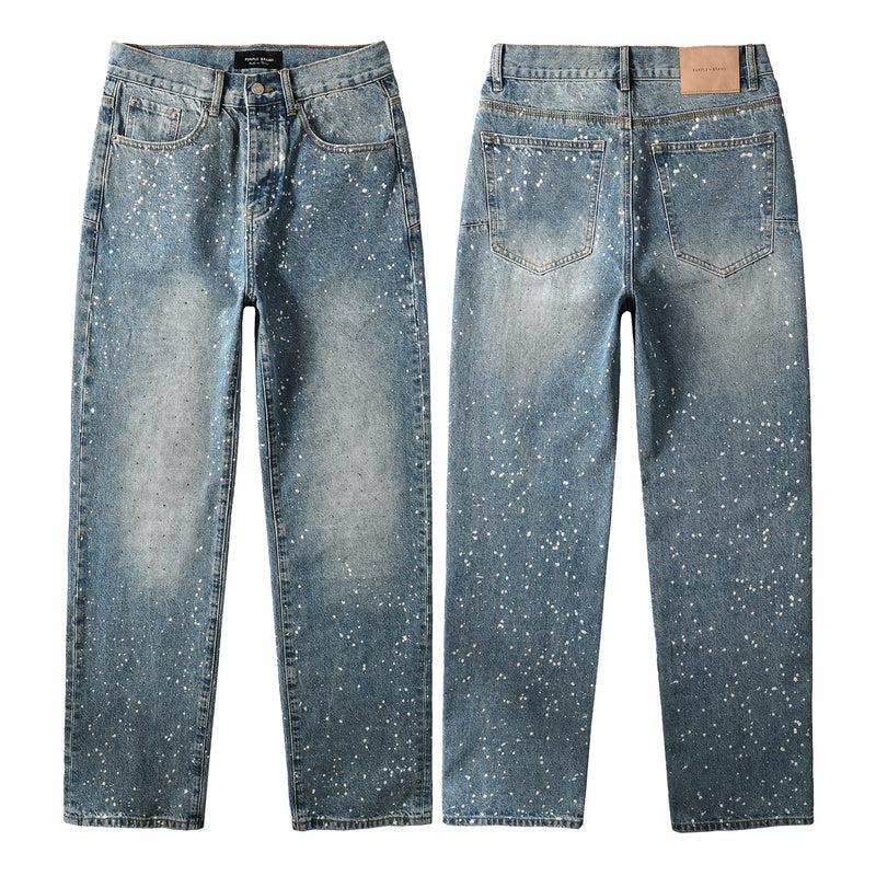 Purple Brand Crystal Diamond Jeans #9126