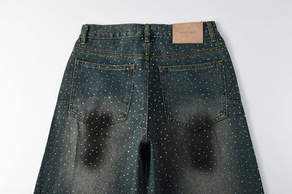 Purple Brand Crystal Diamond Jeans #106