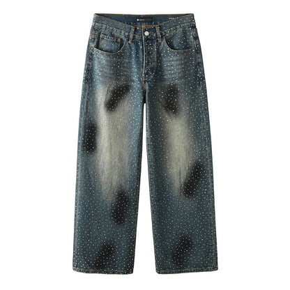 Purple Brand Crystal Diamond Jeans #106