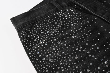 Purple Brand Crystal Diamond Jeans #9125