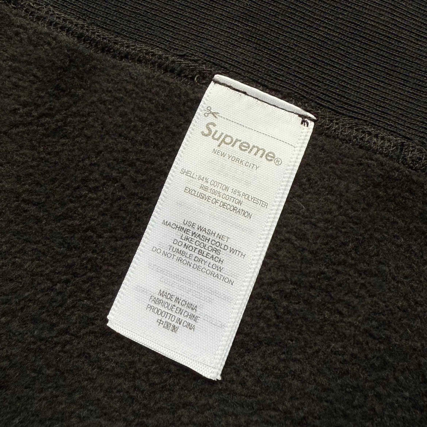 Supreme 25SS Washed Box Logo Crewneck Sweatshirts
